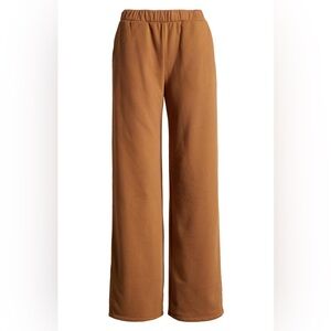 New Beyond Yoga On The Go Wide Leg Flare Pants Toffee M